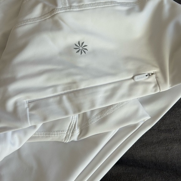 Athleta White Pacesetter 7/8 Leggings size large - Picture 4 of 5